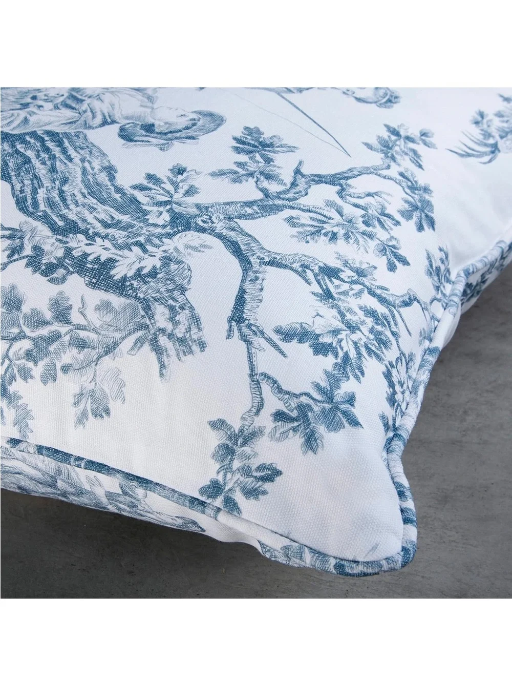 Toile  Blue and White Decorative Pillow Covers Pair -  NWOT